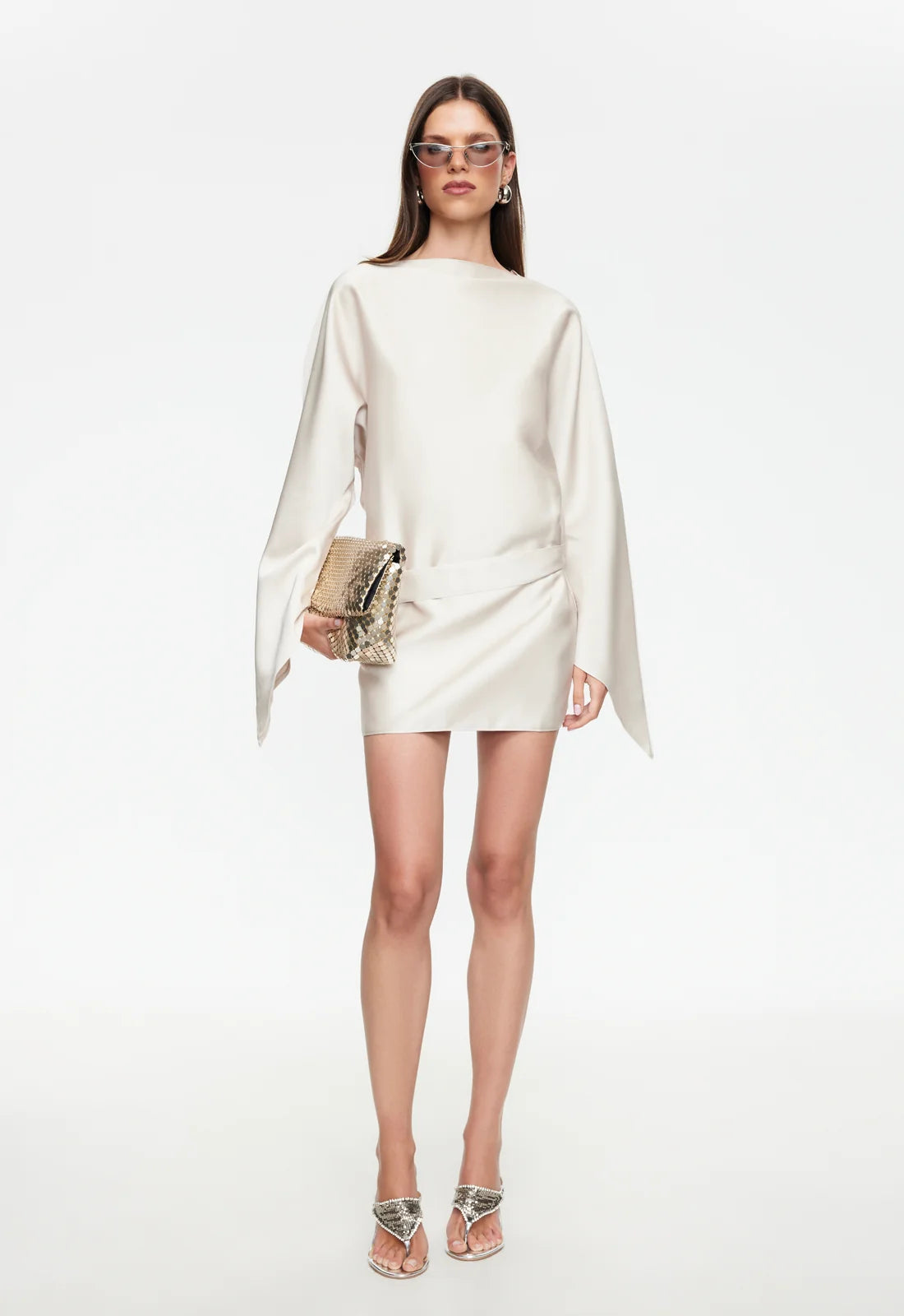 Touch Mini Dress Cream