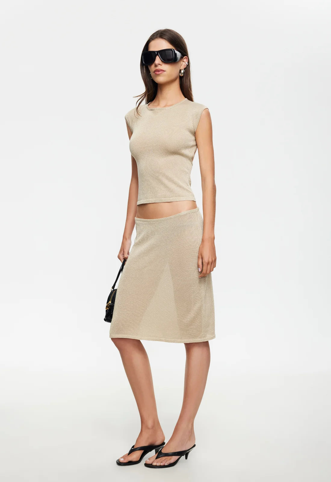 Shoreline Midi Skirt Topaz
