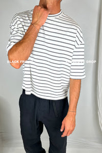 NTH Crop Box Tee Double Stripe