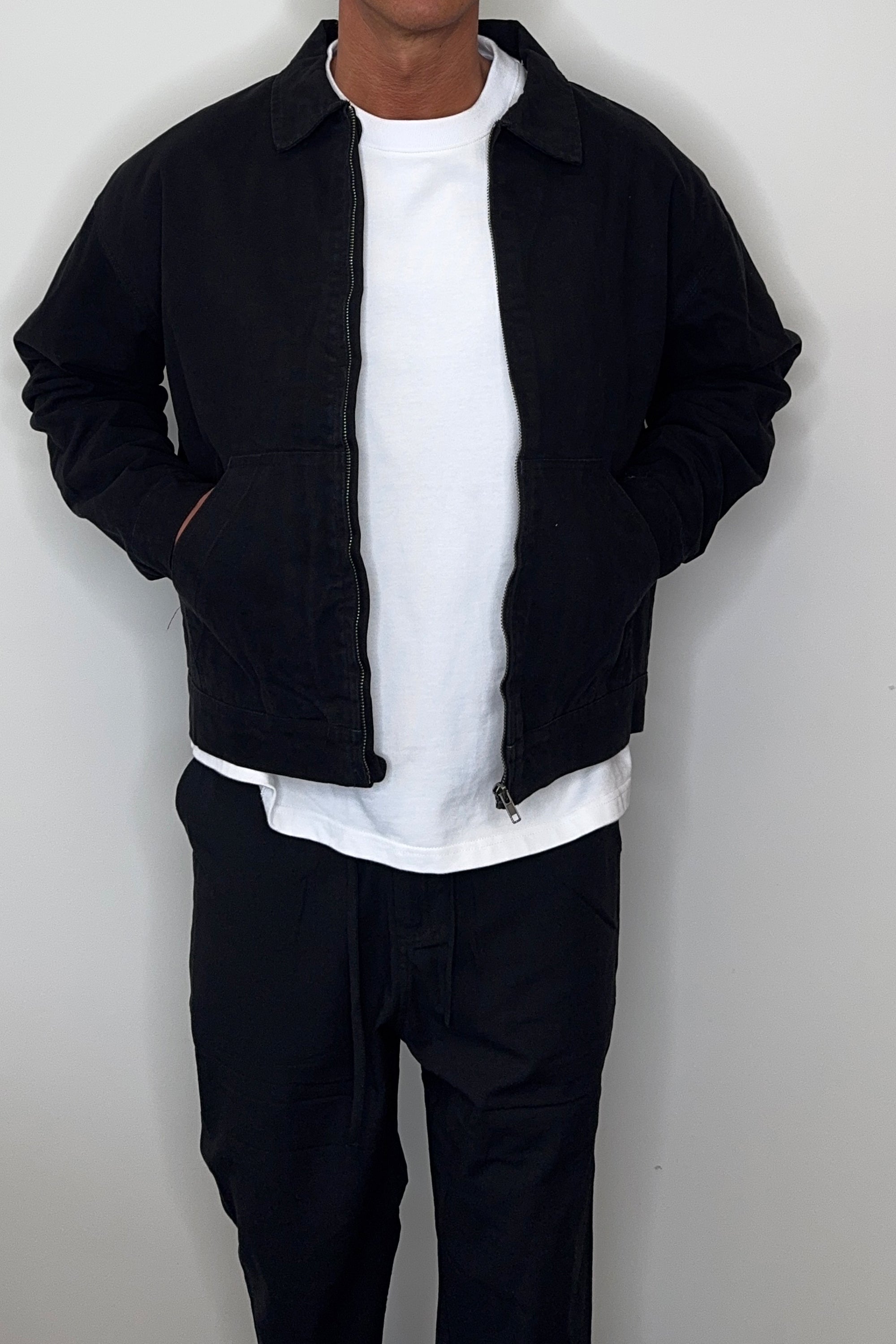 Collar Lined Jacket Black