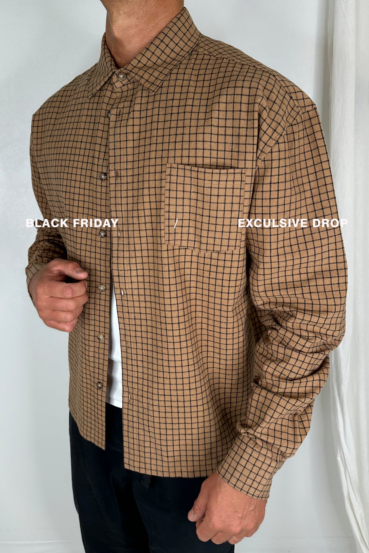 NTH Long Sleeve Check Shirt Choc