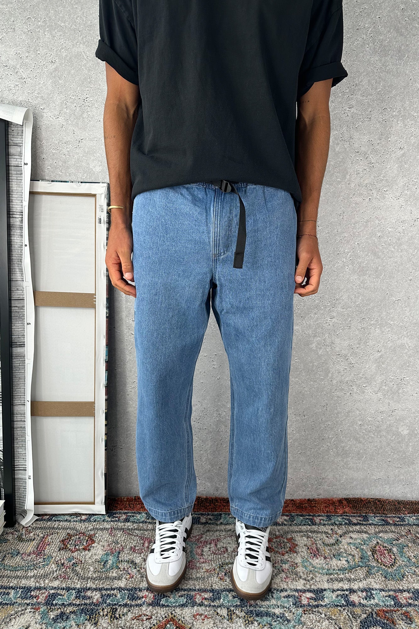 NTH Baggy Crop Pant Blue - FINAL SALE