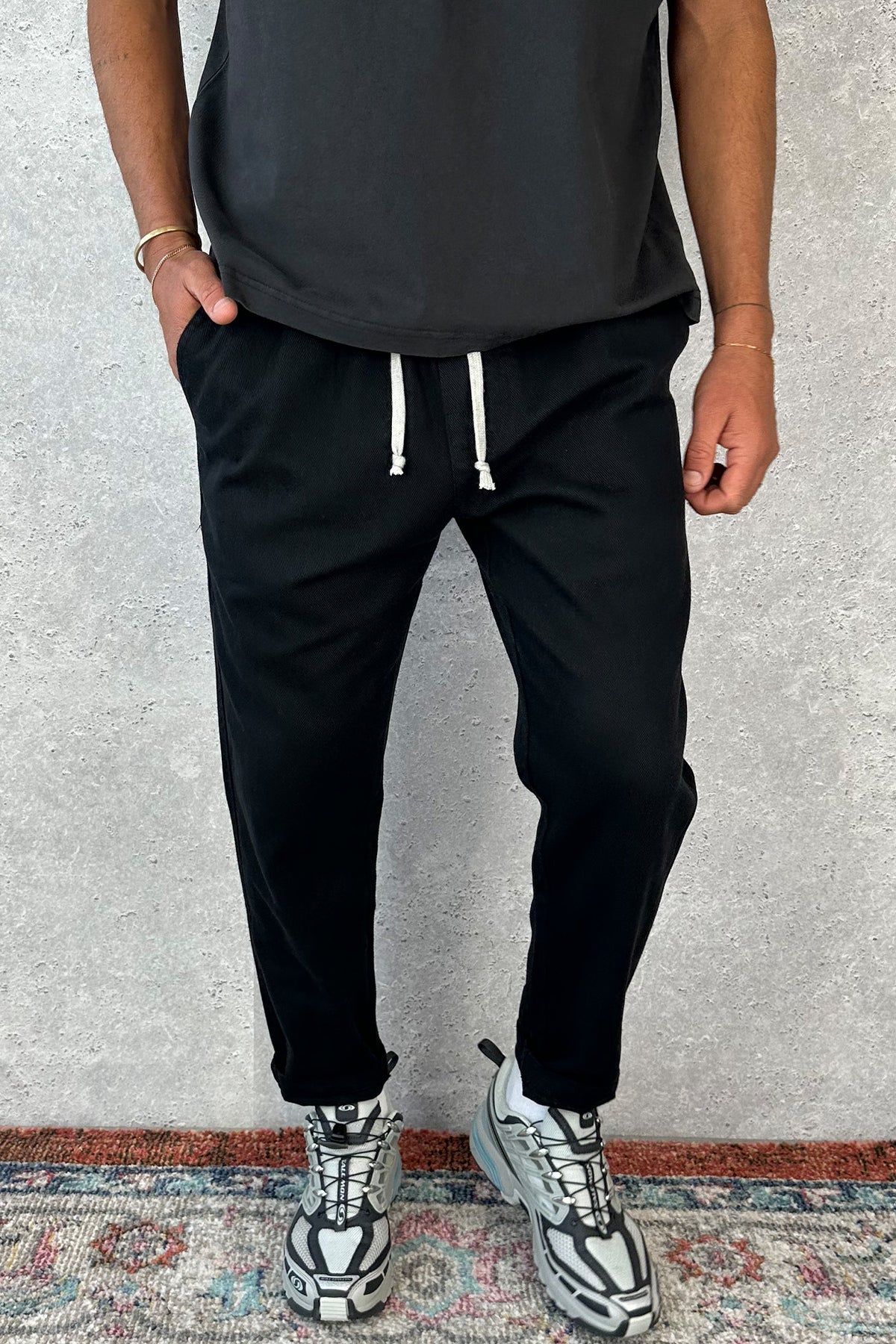 Drill Jogger Pant Black