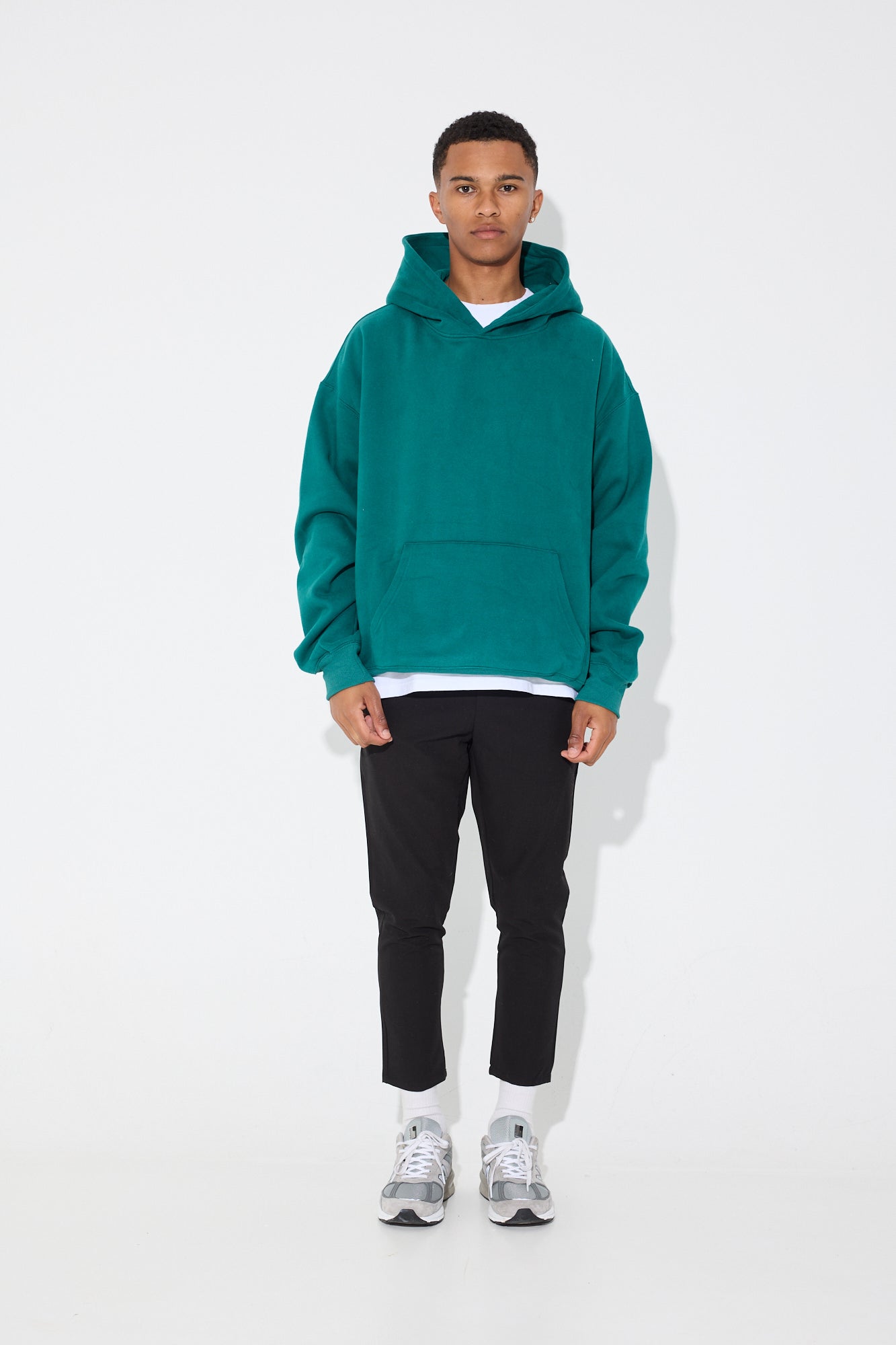 Roman Oversize Basic Hoodie Emerald