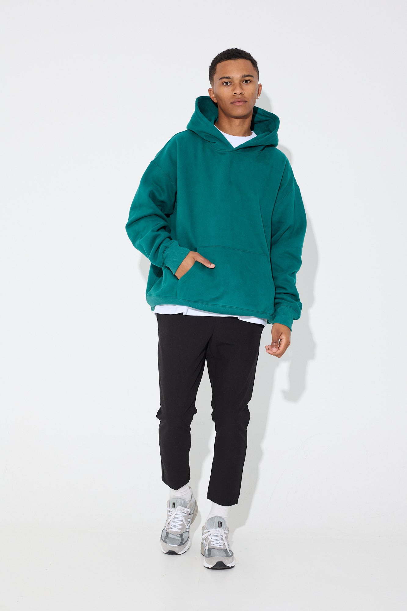 Roman Oversize Basic Hoodie Emerald