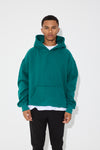 Roman Oversize Basic Hoodie Emerald