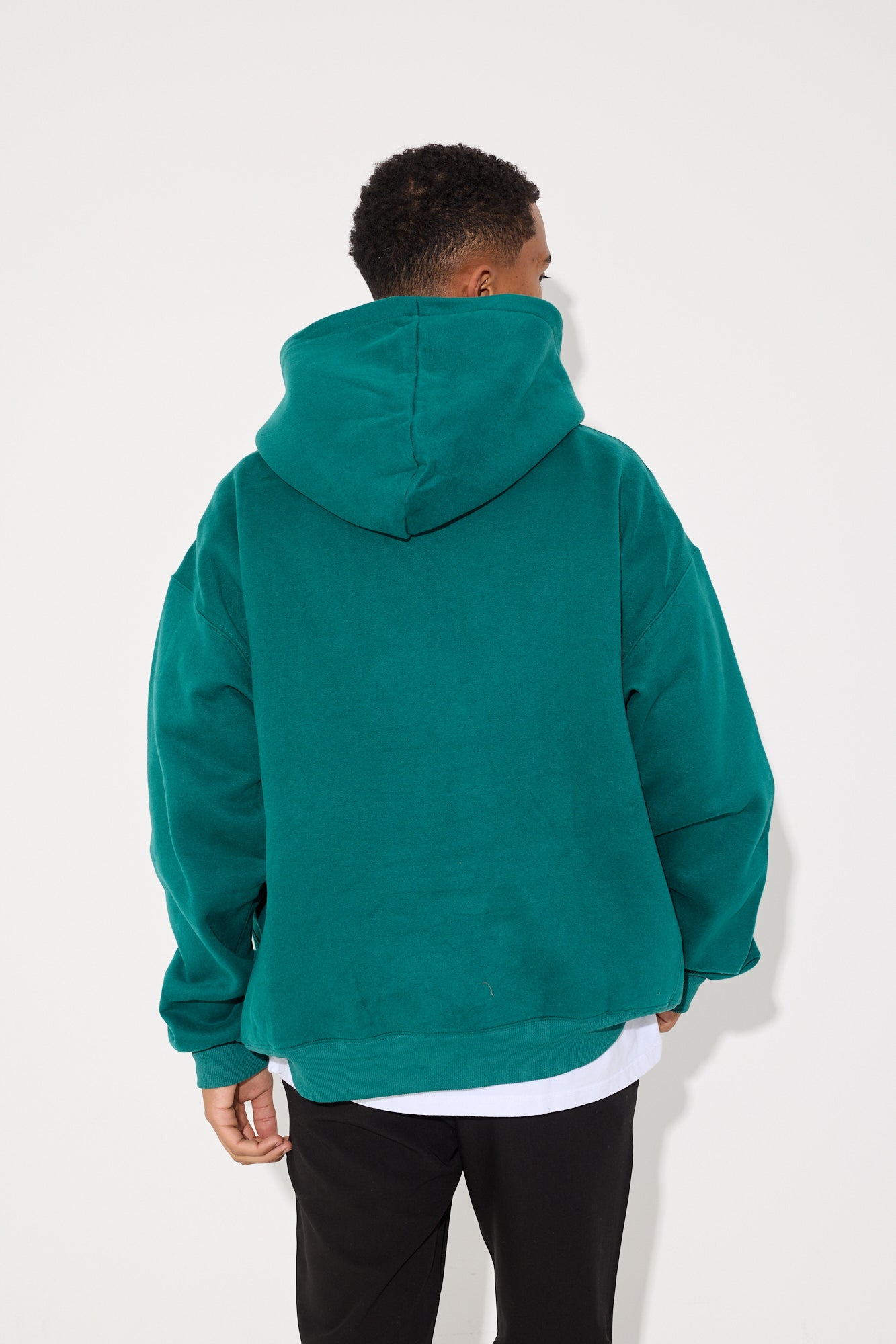 Roman Oversize Basic Hoodie Emerald