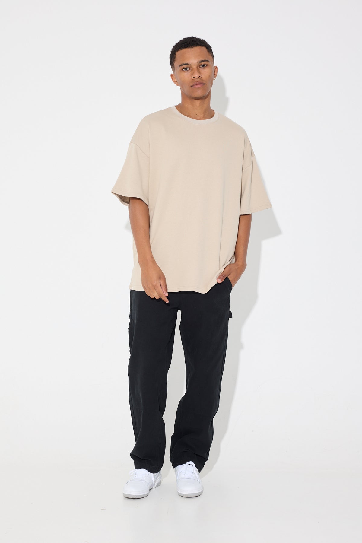 NTH Fleece Box Tee Beige - SALE
