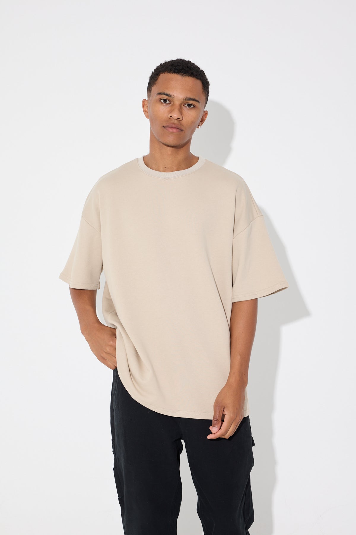 NTH Fleece Box Tee Beige - SALE