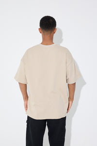 NTH Fleece Box Tee Beige - SALE