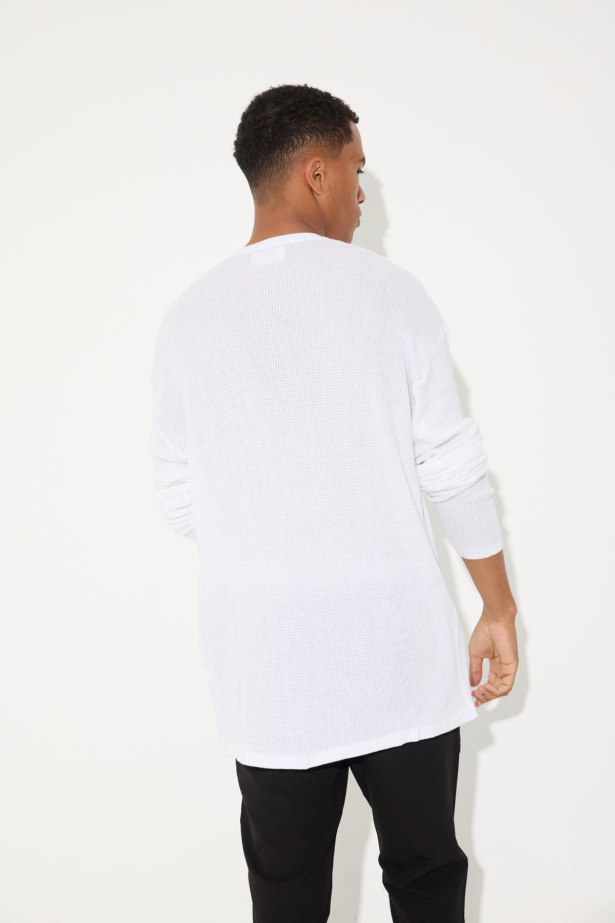 NTH Knitted Long Sleeve White - SALE