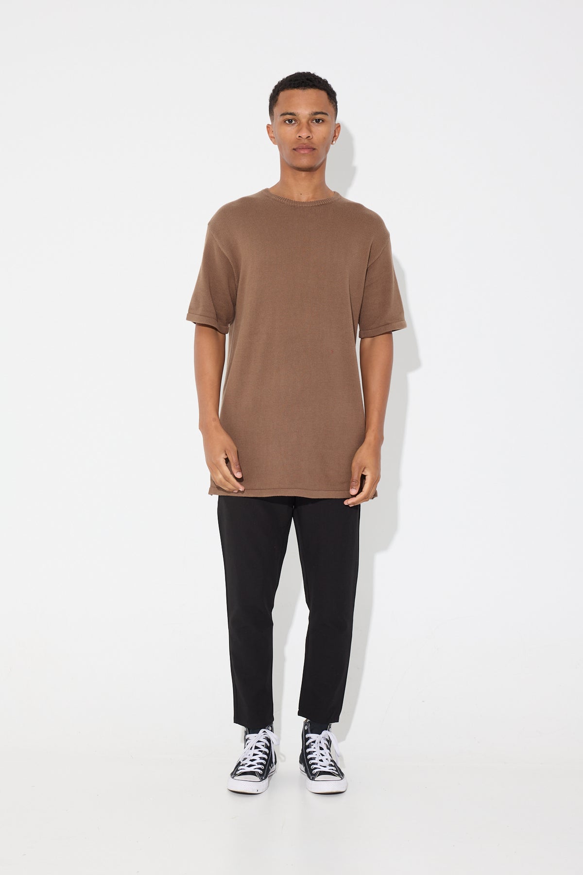NTH Heavyweight Knitted Tee Choc