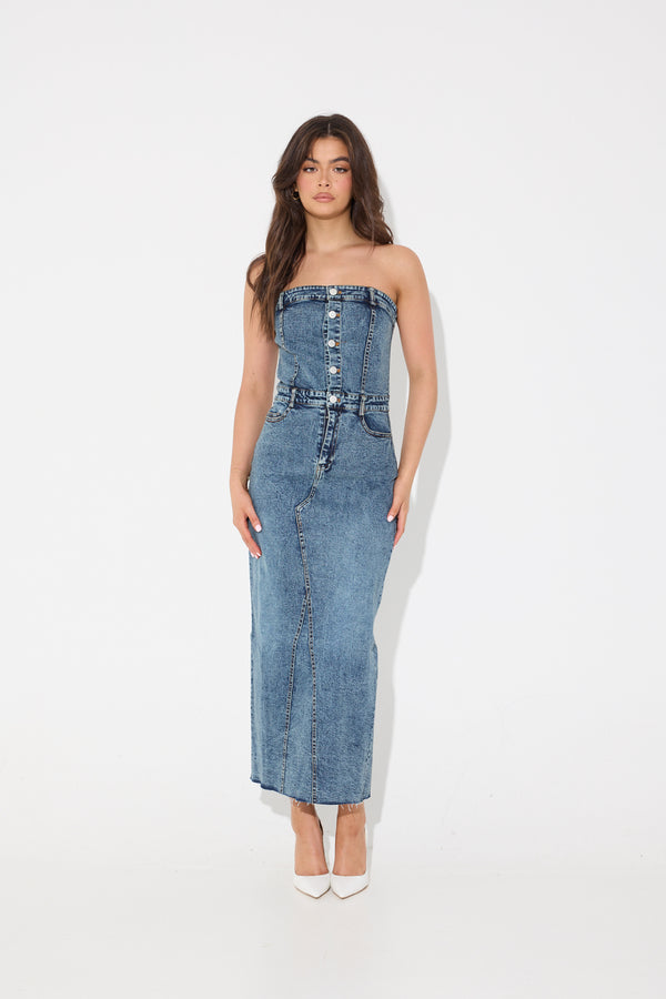 Jenny Midi Blue Denim