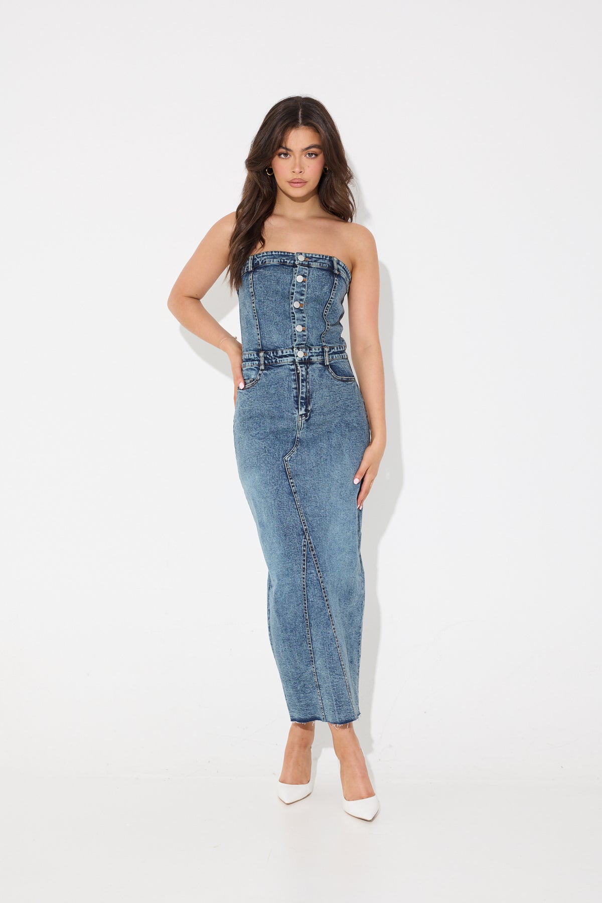 Jenny Midi Blue Denim