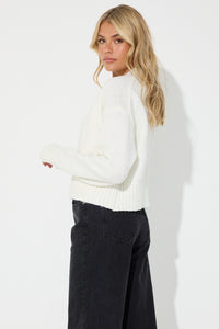 Scarlett Knit Cardi White - SALE