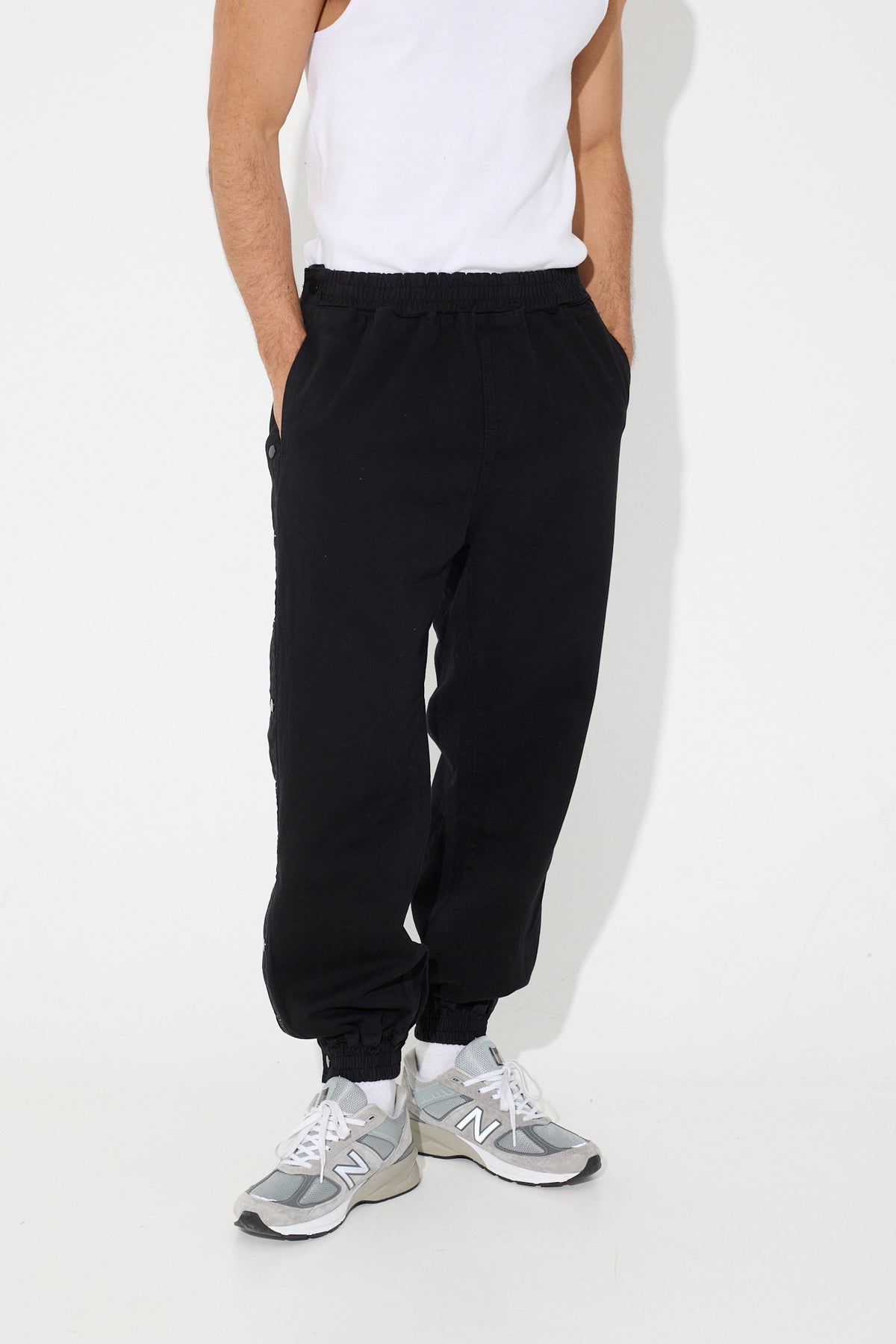 Snap Button Pant Black - SALE