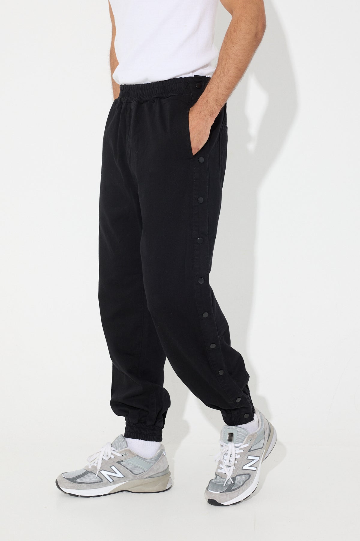 Snap Button Pant Black - SALE