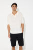 Nick Detail Open Polo White