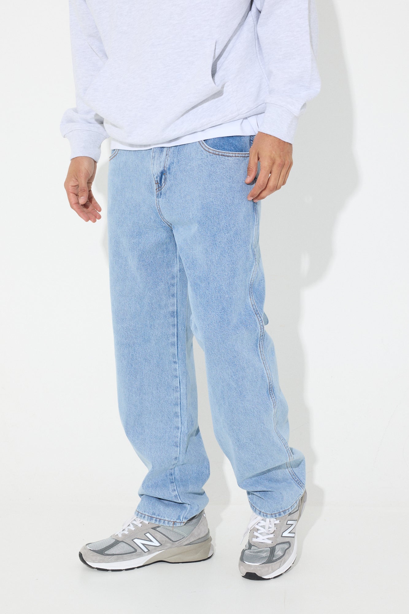 Buy Dark Blue Ripped Baggy Fit Denim Jeans Online | Tistabene - Tistabene