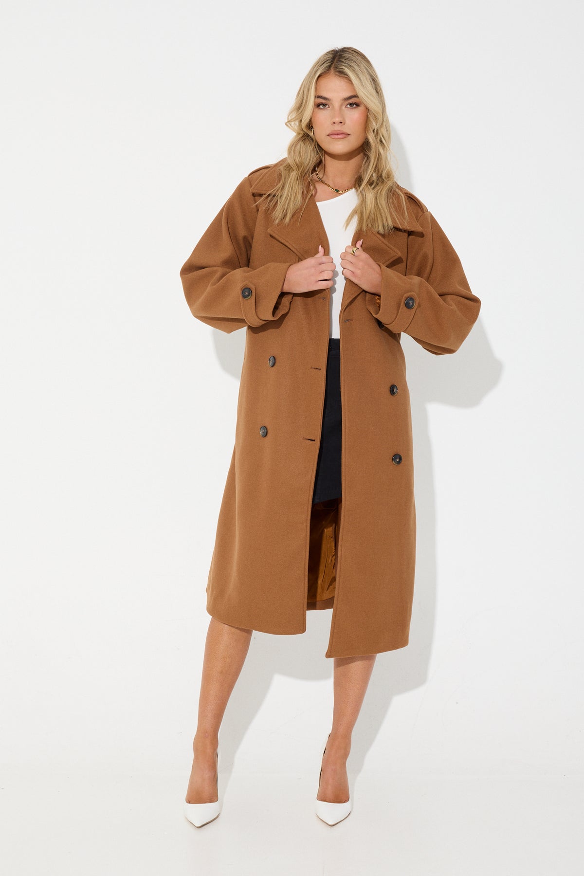 Heidi Trench Camel - SALE