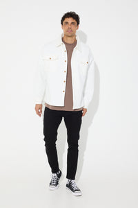 Heavyweight Box Overshirt White - SALE