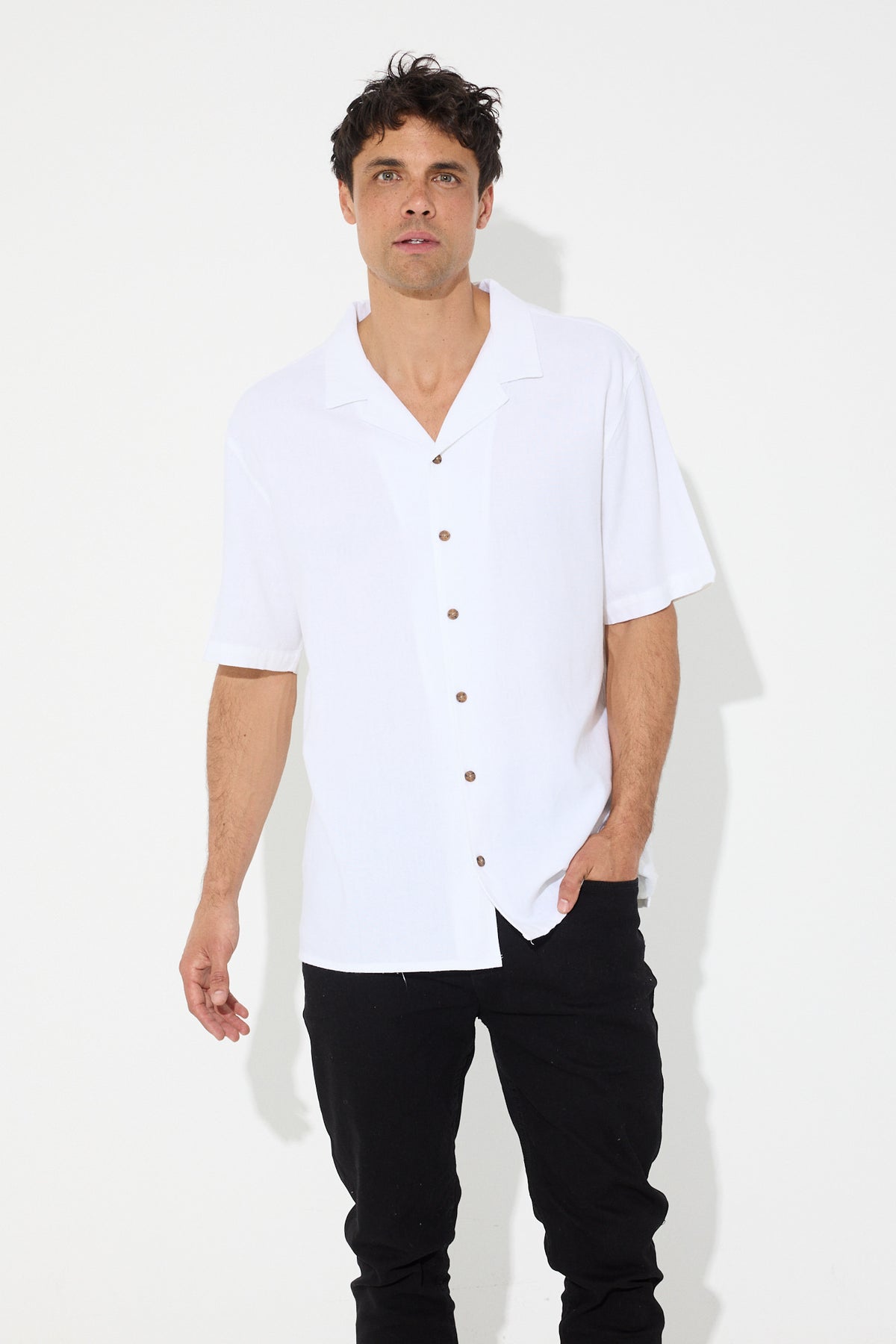 Petros Linen Shirt White
