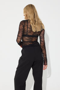Georgia Lace Top Black