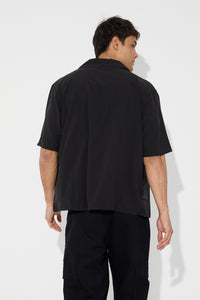 Montel Silk Like Shirt Black