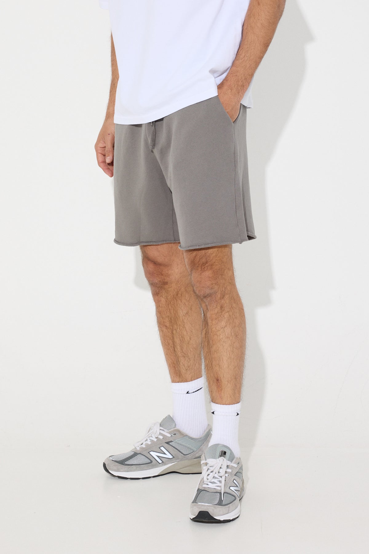 NTH Heavyweight Fleece Short Charcoal