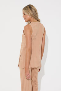 Valentina Ribbed Tank Latte