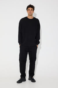 NTH Waffle Long Sleeve Black
