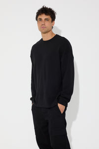 NTH Waffle Long Sleeve Black
