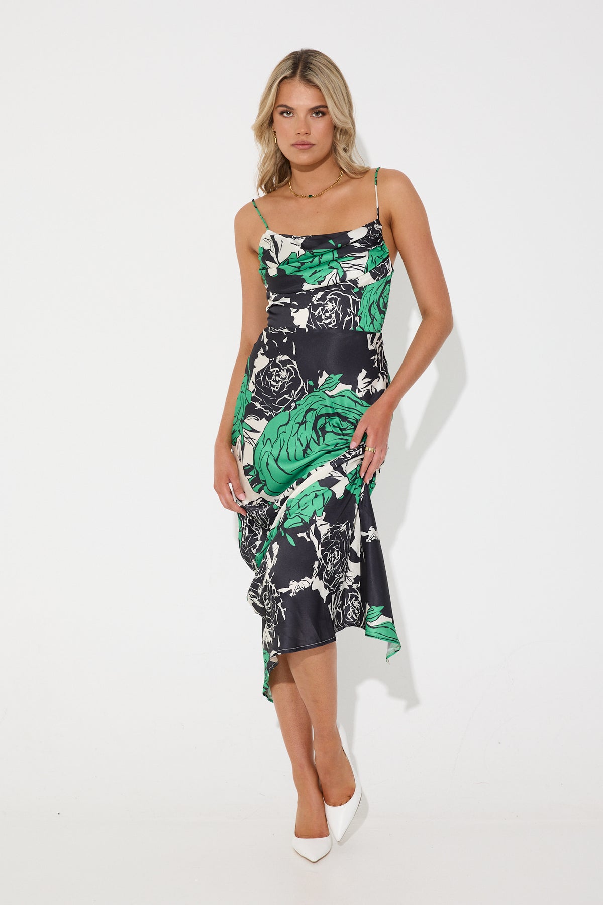 Isla Rose Dress Green
