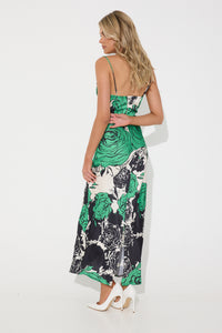 Isla Rose Dress Green