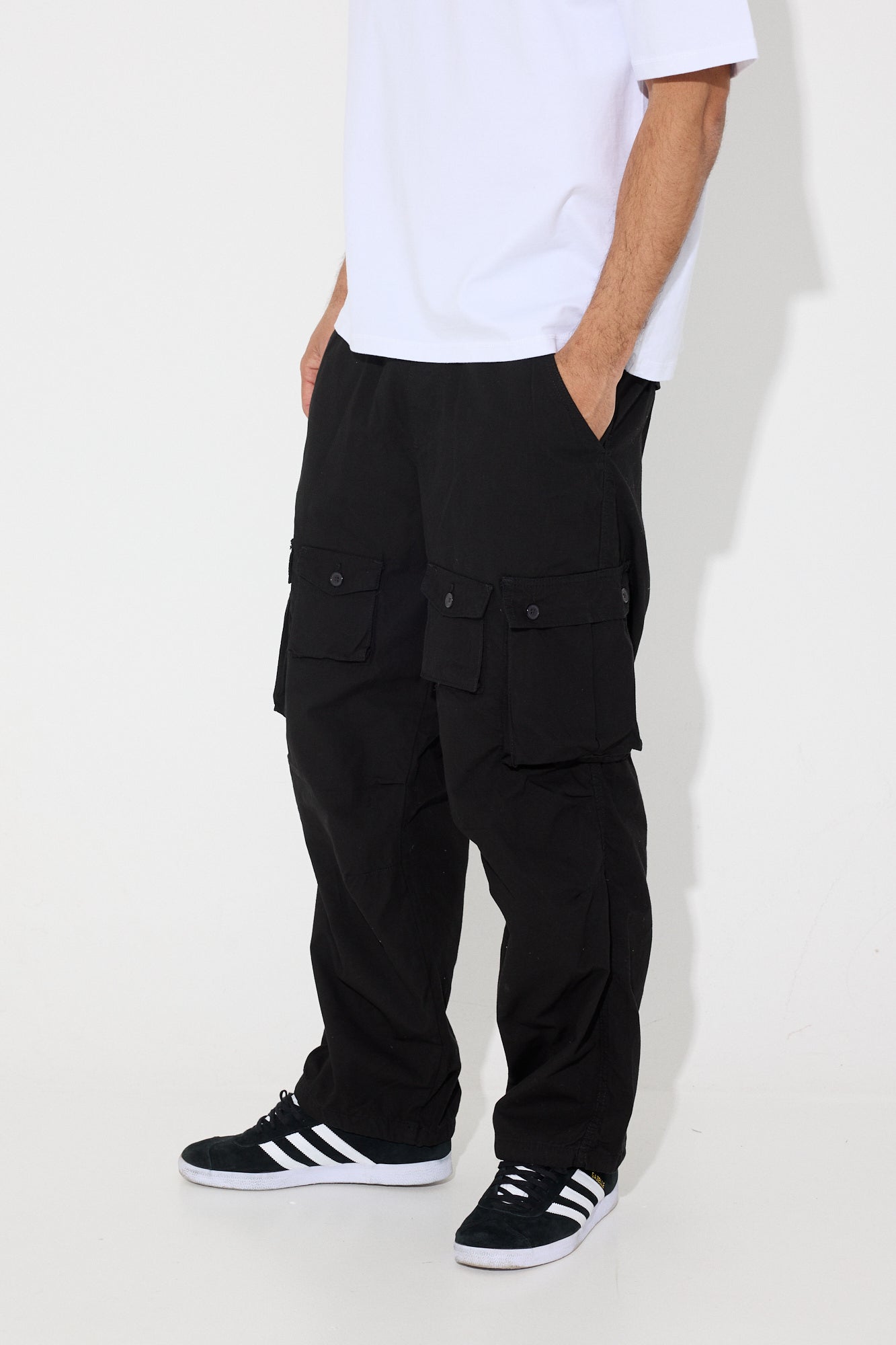 Baggy Black Cargo Pants For Men Khaki Cargo Trousers Male Vintage Loose  Casual Autumn Japanese Streetwear Hip Hop | Fruugo NO