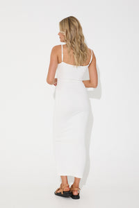 Tully Midi Dress White