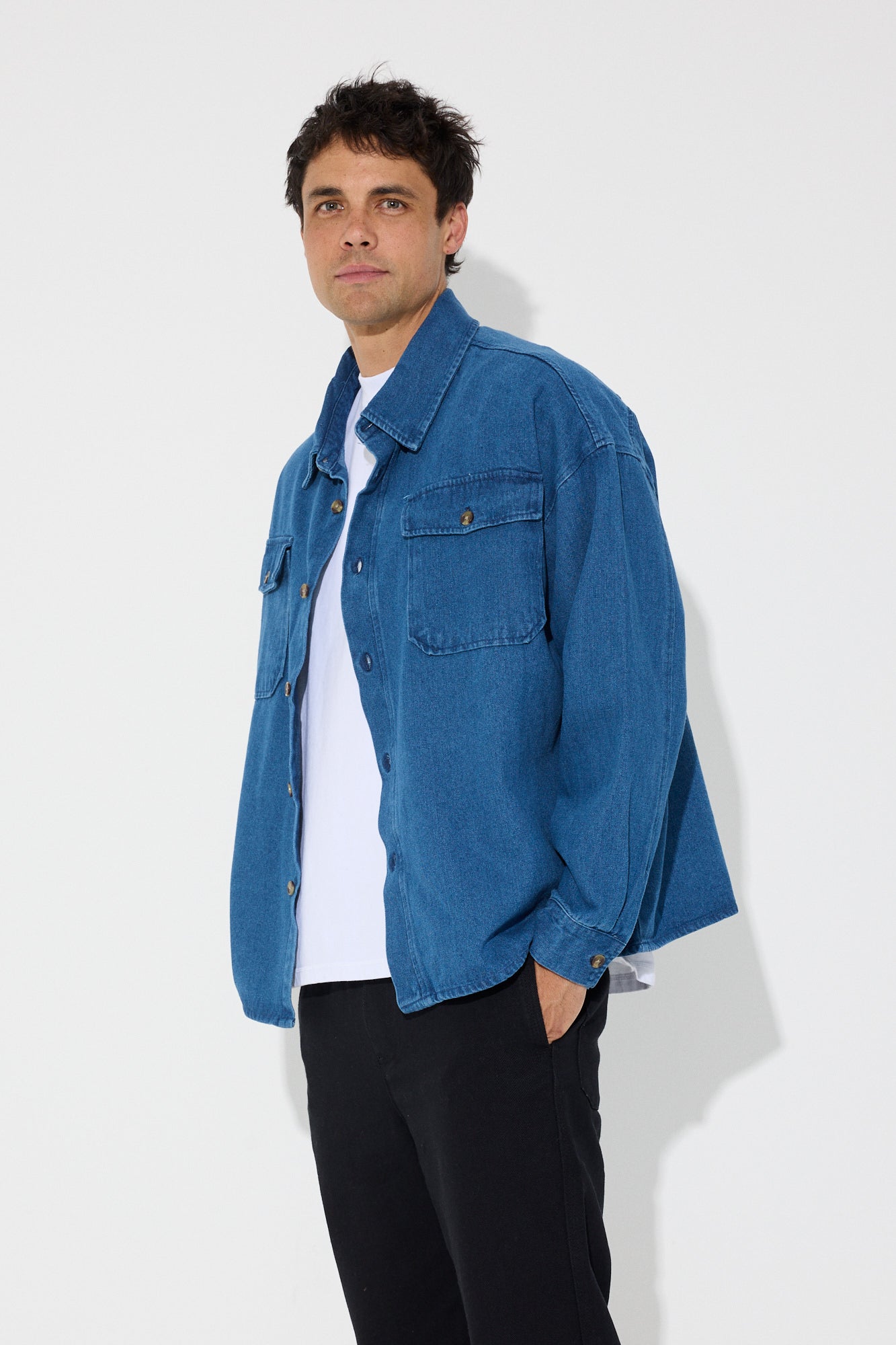 Denim Overshirt Blue