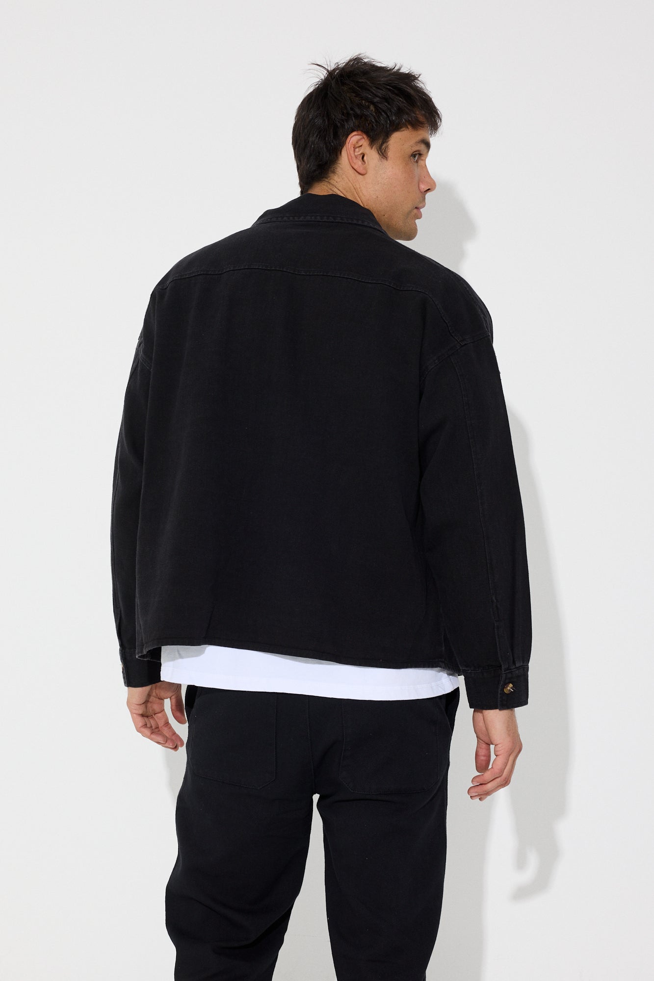 Denim Overshirt Black