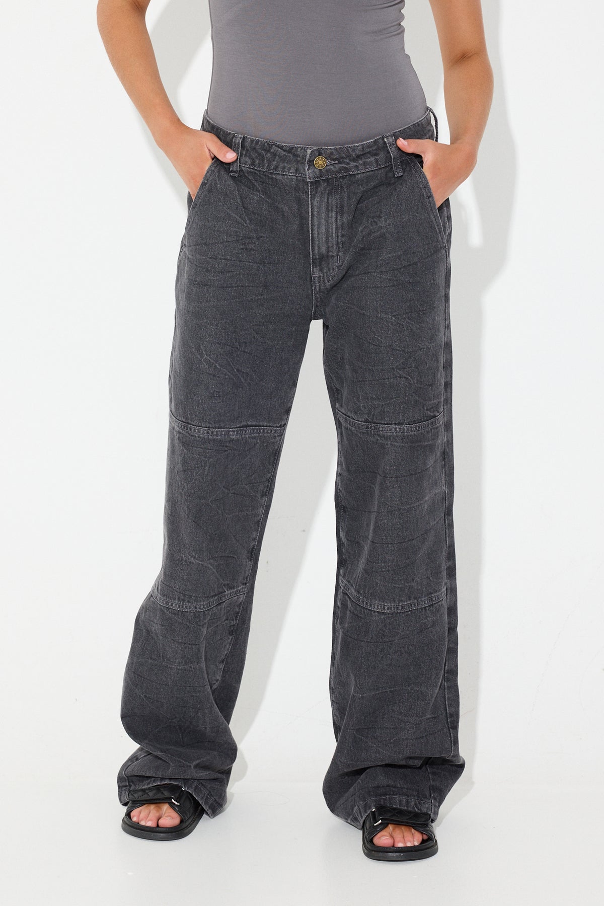 Freedom Jean Washed Charcoal
