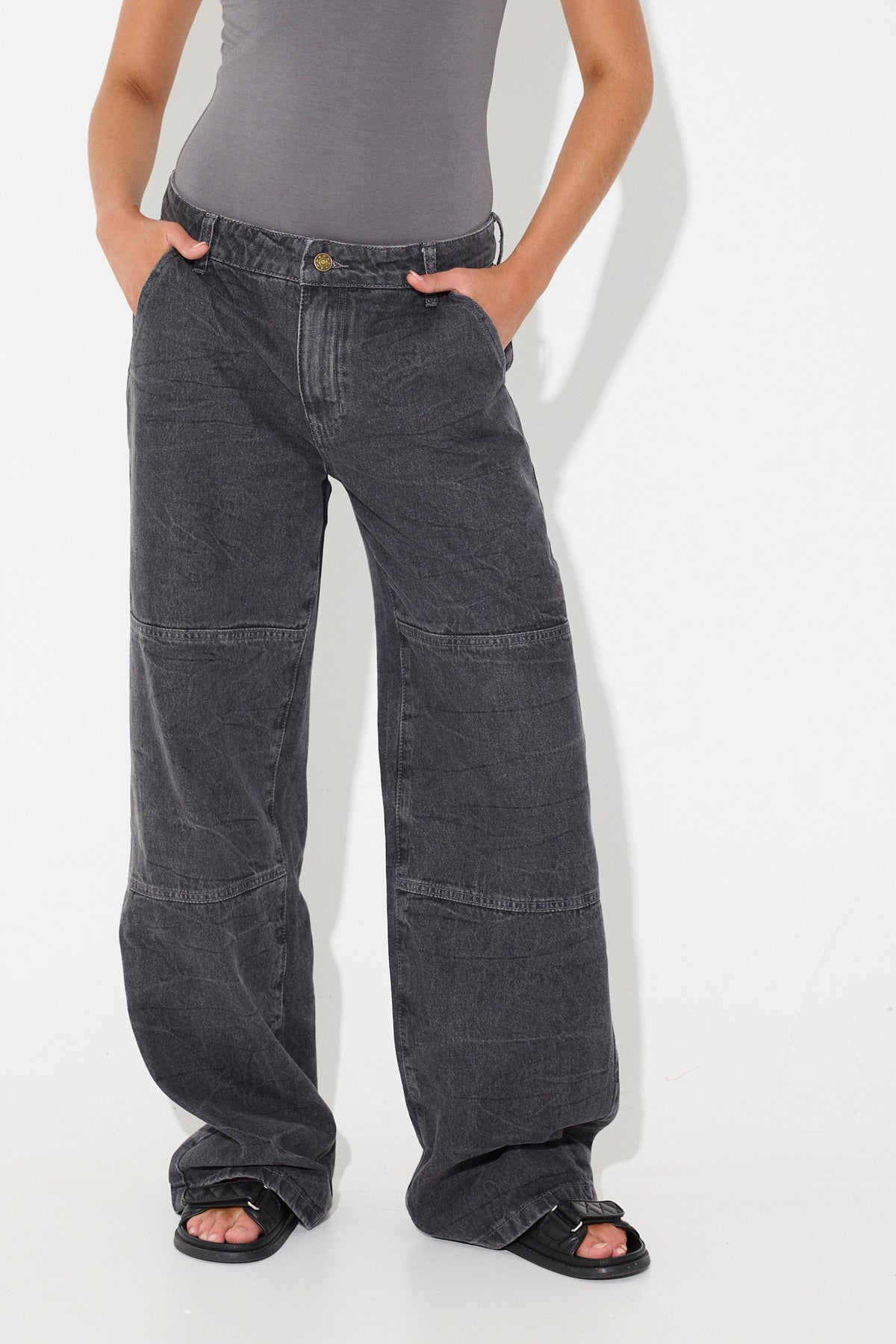 Freedom Jean Washed Charcoal