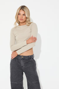 Nixie Crew Top Mushroom