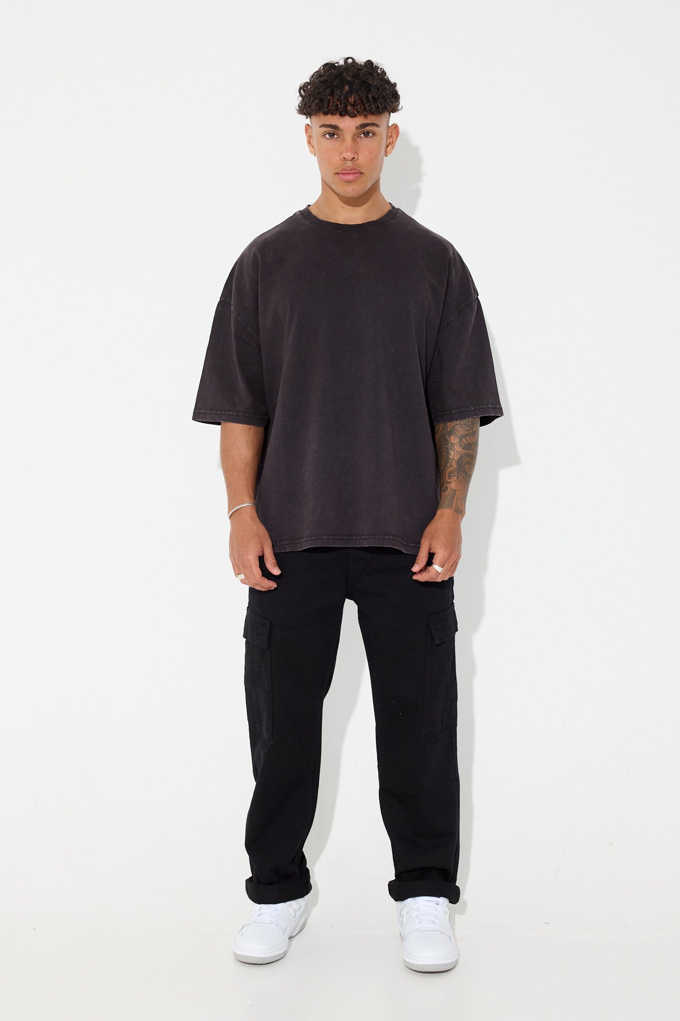 Jordan Crop Tee Acid Black