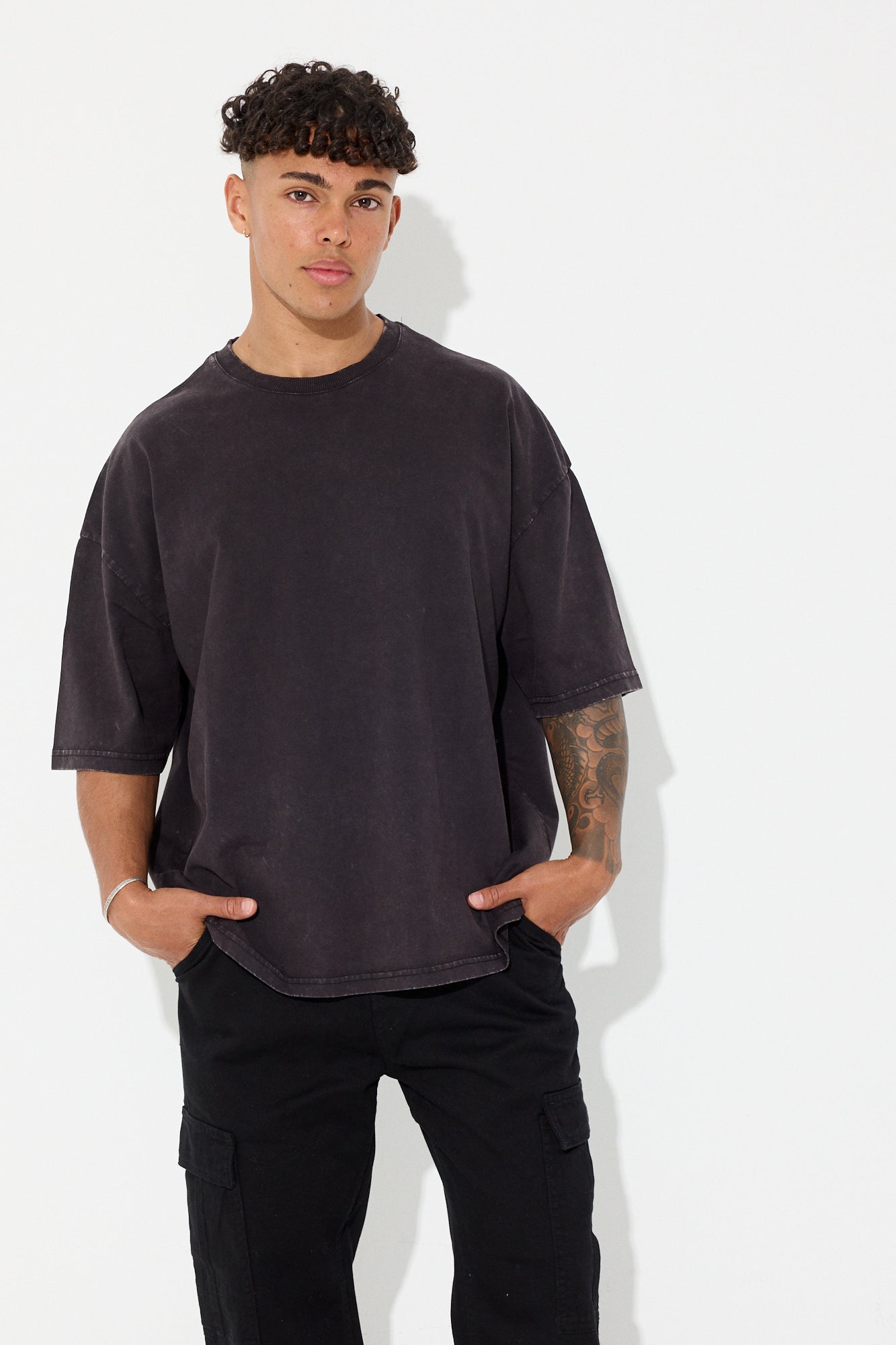 Jordan Crop Tee Acid Black
