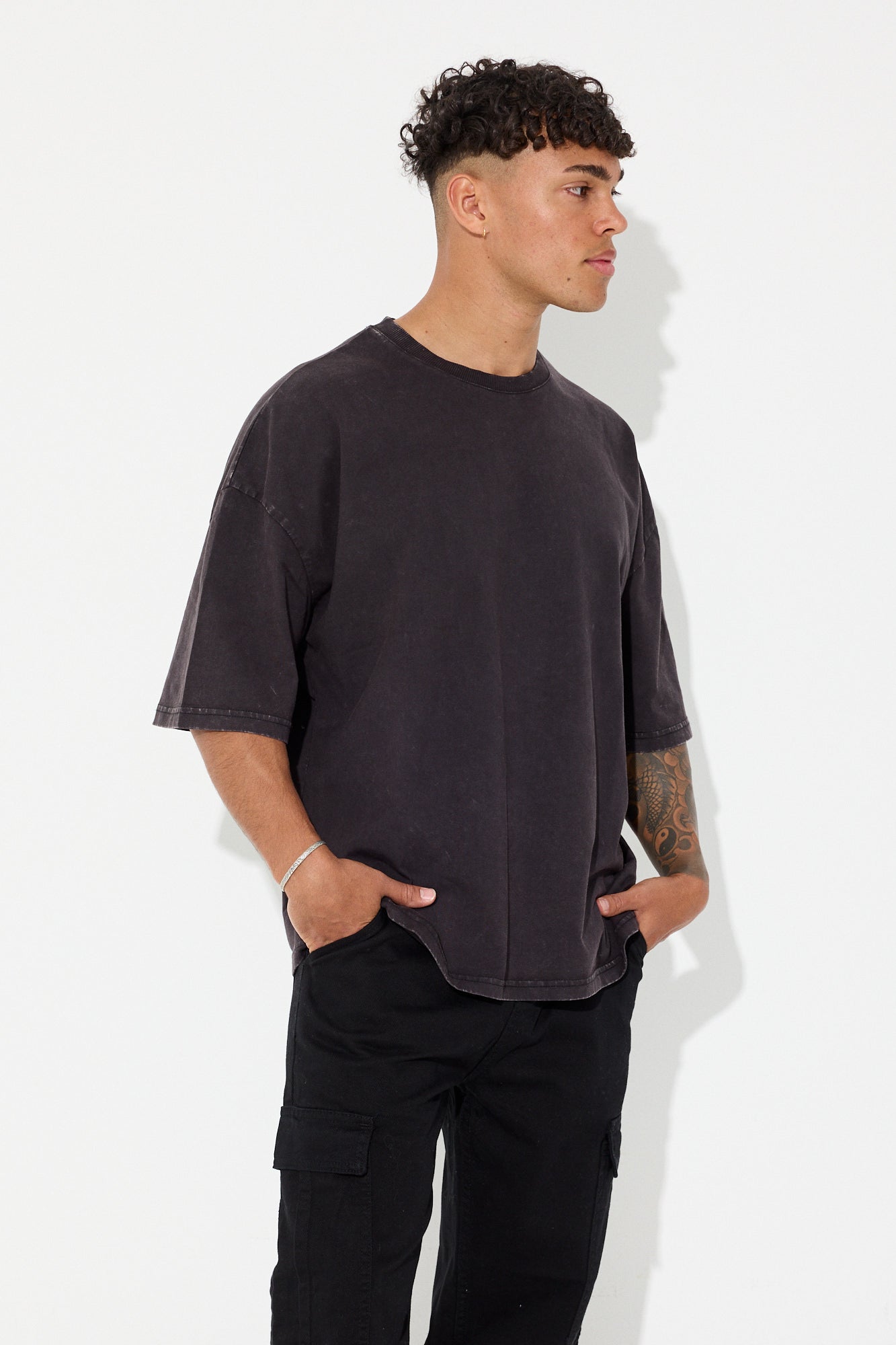 Jordan Crop Tee Acid Black