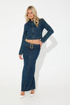 Uma Denim Midi Blue