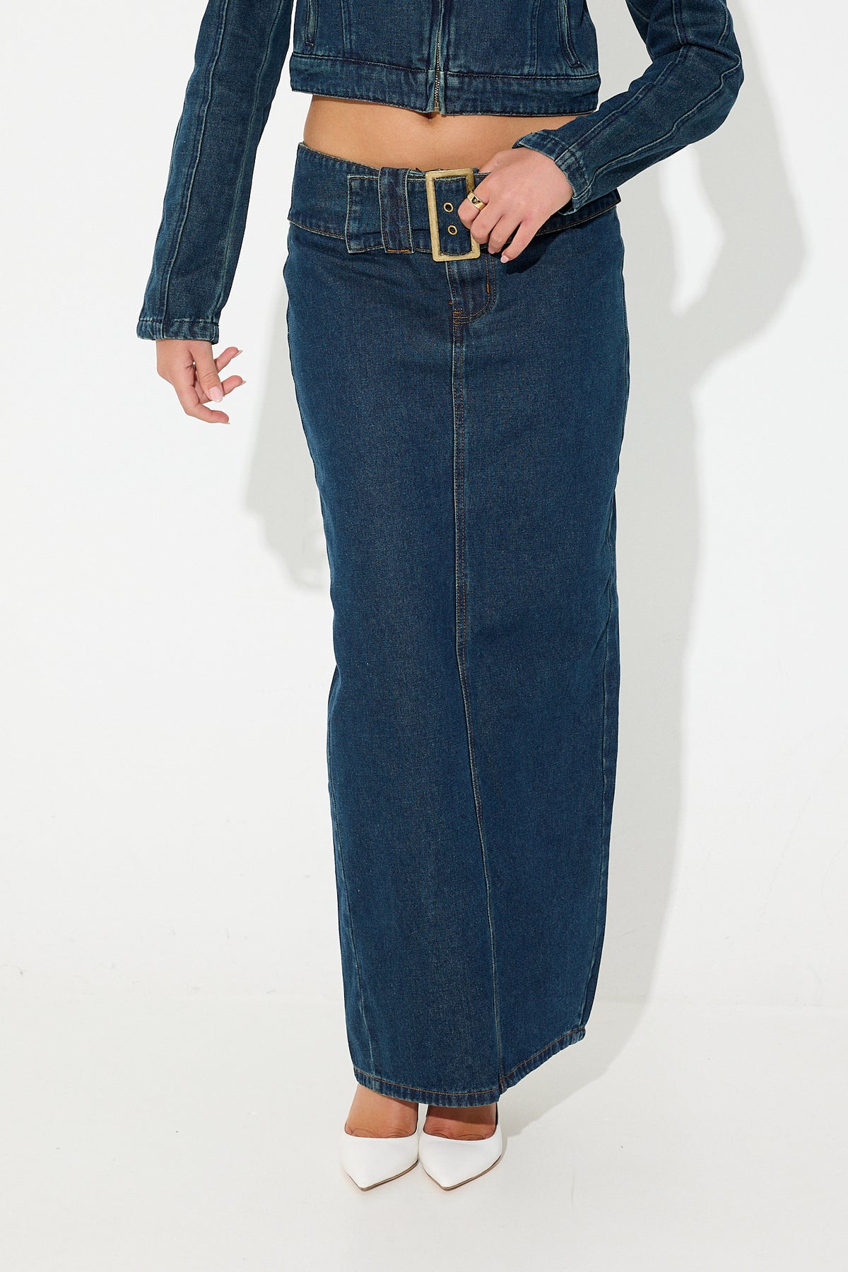 Uma Denim Midi Blue