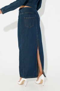 Uma Denim Midi Blue