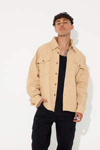 Denim Overshirt Choc - SALE