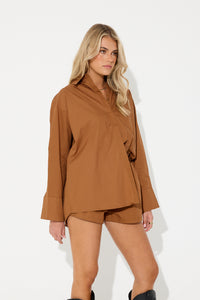 Quinn Shirt Brown