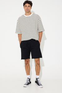 NTH Jayson Cotton Raw Short Black - FINAL SALE